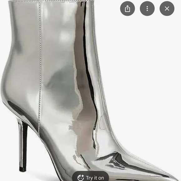 INC International Concepts Metallic Heeled Boots - Picture 8 of 8